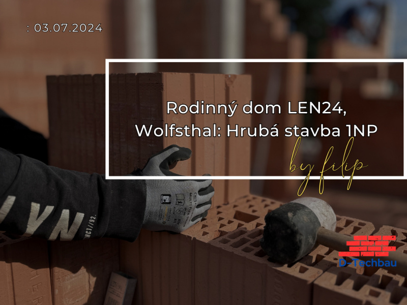 Rodinný dom RD LEN24, Wolfsthal: Hrubá stavba 1NP Rodinný dom RD LEN24, Wolfsthal: Hrubá stavba 1NP