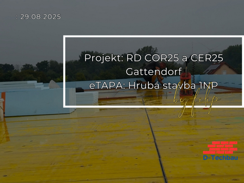 Stavba domu COR25 a CER25 Gattendorf, Rakúsko
