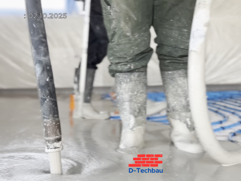 RD NIK23 Liatie anhydritového poteru RD NIK23 Liatie anhydritového poteru