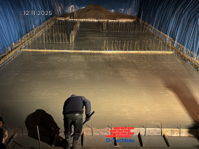 RD MAS25 betonáž základovej dosky