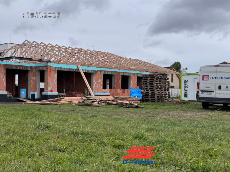 RD PIS25 Montáž väzníkového krovu