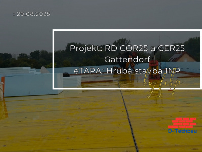 Stavba domu COR25 a CER25 Gattendorf, Rakúsko