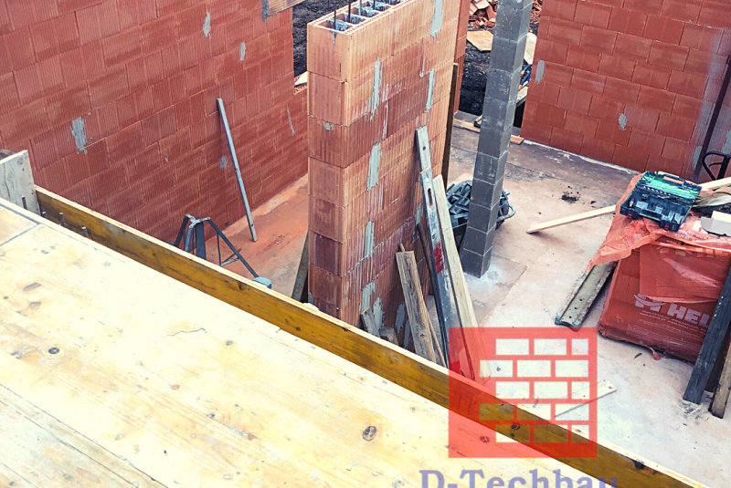 Stavba domu v Rakúsku - RD Davi21 Neudorf bei Parndorf - Časť vertikálnych statických konštrukcií Stavba domu v Rakúsku - RD Davi21 Neudorf bei Parndorf - Časť vertikálnych statických konštrukcií