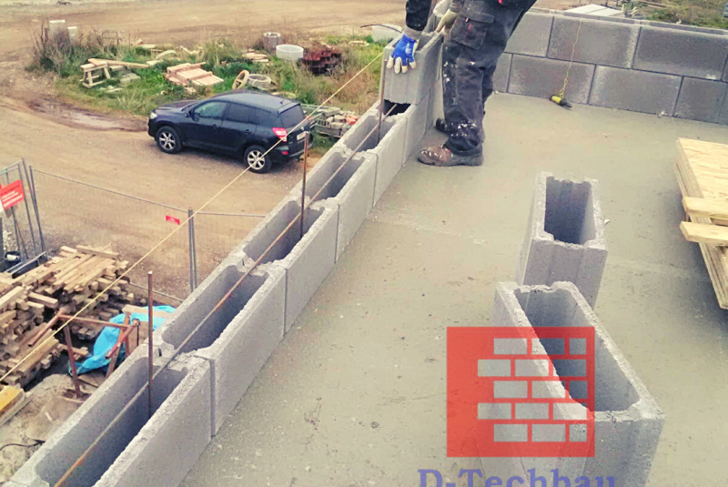 Stavba domu v Rakúsku - RD Davi21 Neudorf bei Parndorf - Murovanie atiky Stavba domu v Rakúsku - RD Davi21 Neudorf bei Parndorf - Murovanie atiky