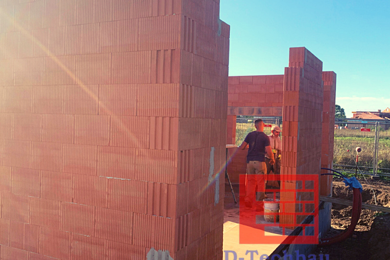 Stavba domu v Rakúsku - RD Davi21 Neudorf bei Parndorf - Murovanie keramickej tehly Stavba domu v Rakúsku - RD Davi21 Neudorf bei Parndorf - Murovanie keramickej tehly
