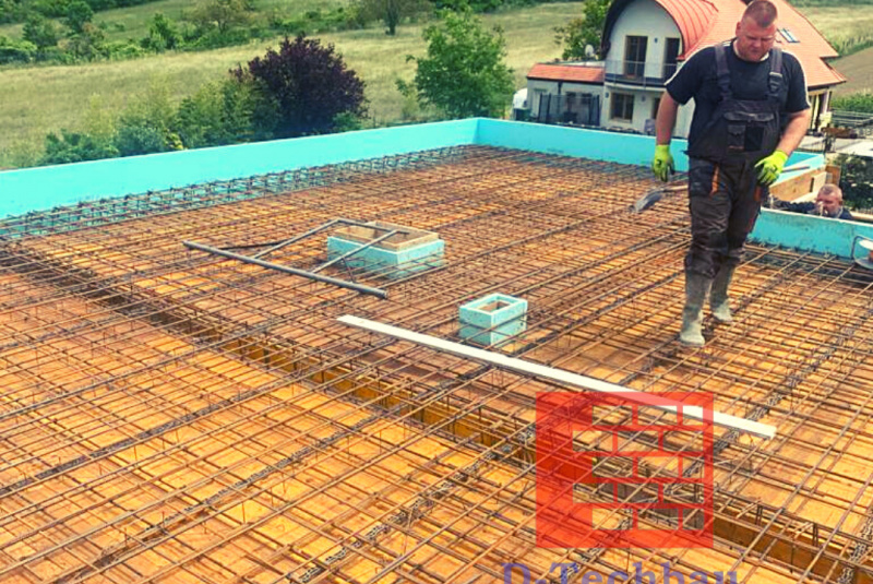 Stavba domu v Rakúsku - RD Polj21 Hainburg an der Donau - Výstuž stropnej dosky 1NP Stavba domu v Rakúsku - RD Polj21 Hainburg an der Donau - Výstuž stropnej dosky 1NP