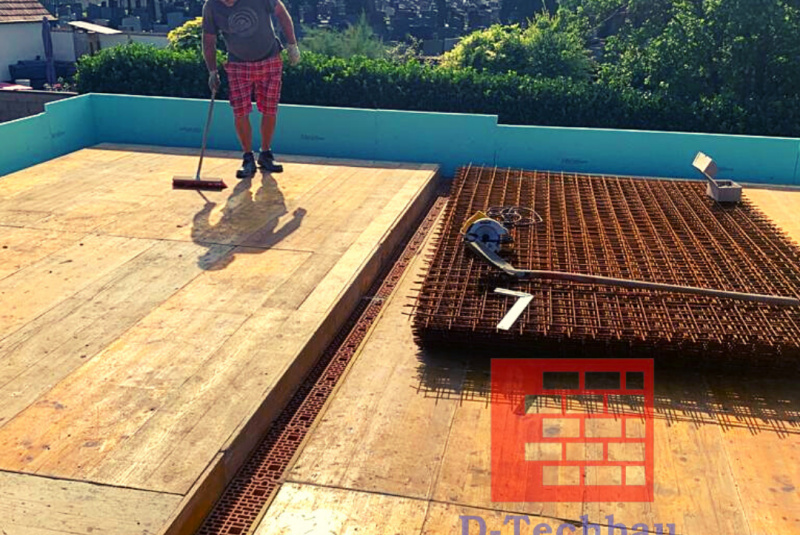 Stavba domu v Rakúsku - RD Vrab21 Kittsee - Debnenie stropnej dosky 1NP Stavba domu v Rakúsku - RD Vrab21 Kittsee - Debnenie stropnej dosky 1NP