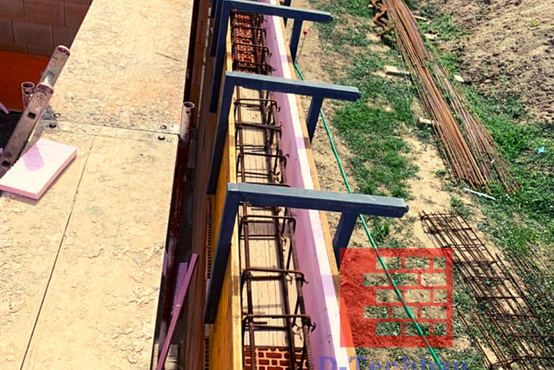 Stavba domu v Rakúsku - RD Vrab21 Kittsee - Debnenie železobetónového venca Stavba domu v Rakúsku - RD Vrab21 Kittsee - Debnenie železobetónového venca