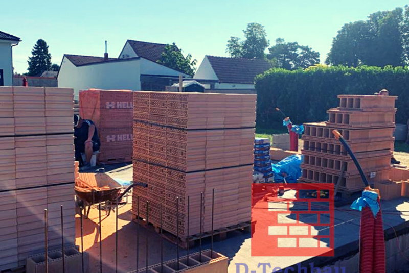 Stavba domu v Rakúsku - RD Vrab21 Kittsee - Murovanie hrubej stavby Stavba domu v Rakúsku - RD Vrab21 Kittsee - Murovanie hrubej stavby