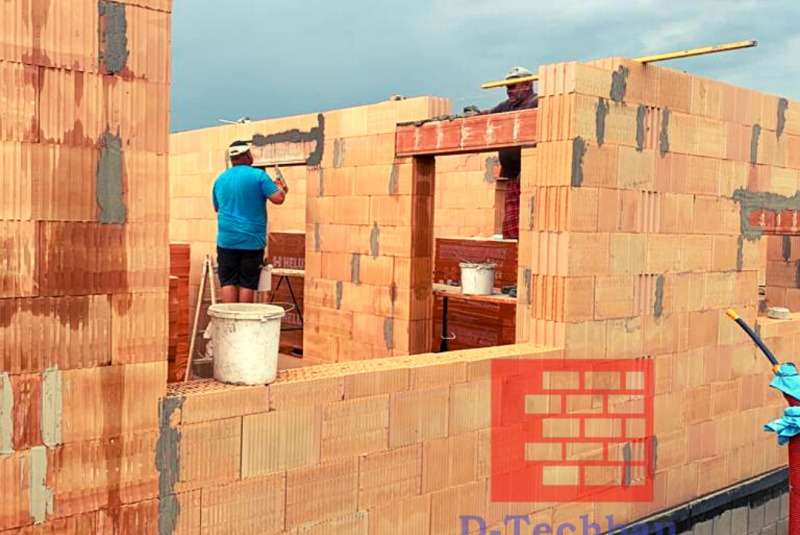 Stavba domu v Rakúsku - RD Vrab21 Kittsee - Murovanie hrubej stavby Stavba domu v Rakúsku - RD Vrab21 Kittsee - Murovanie hrubej stavby