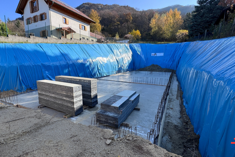 betonáž základovej dosky (foto 2.)